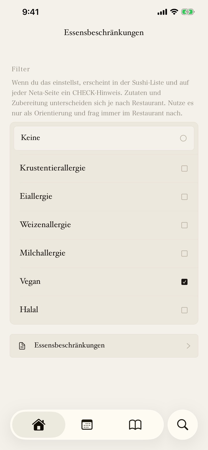 Hilfe bei Essenseinschränkungen