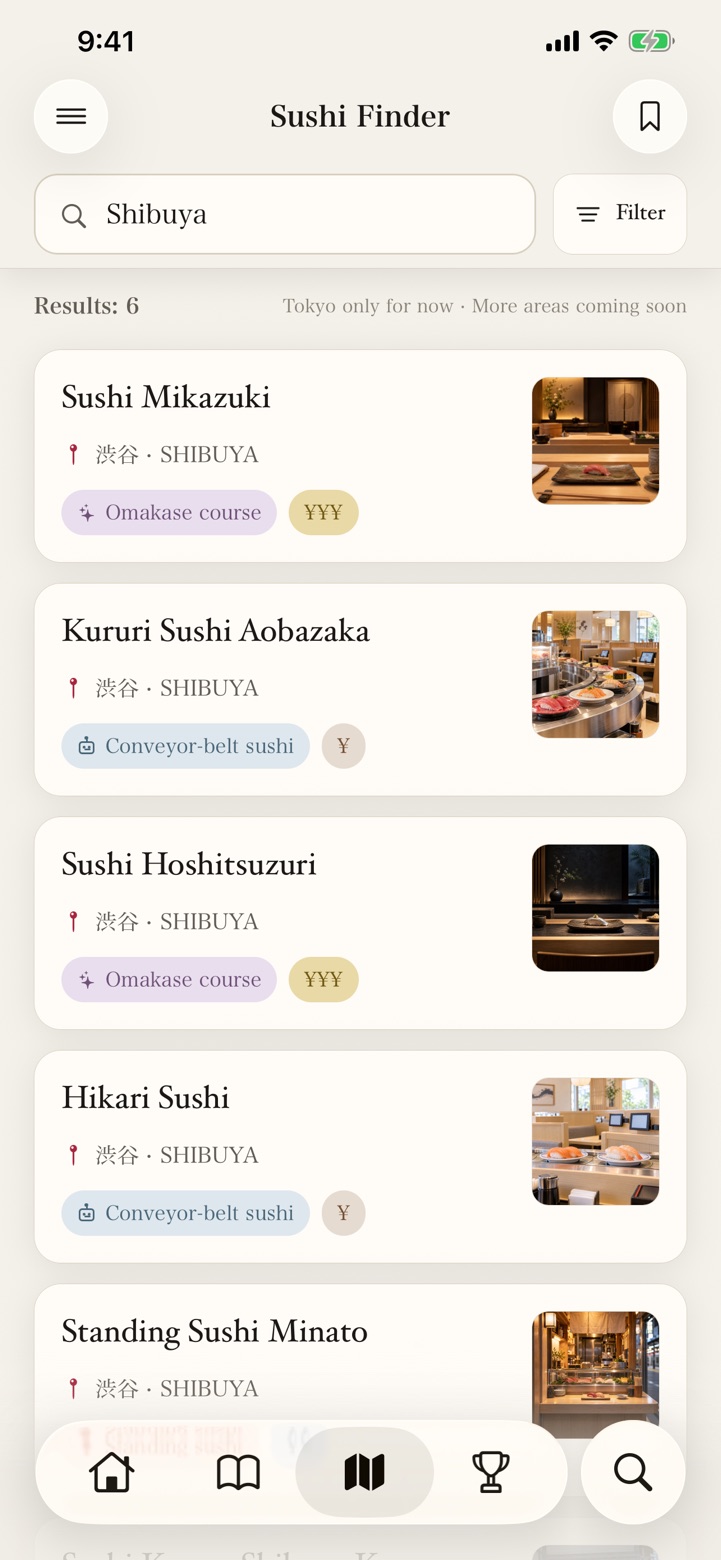 Your sushi place is right here.