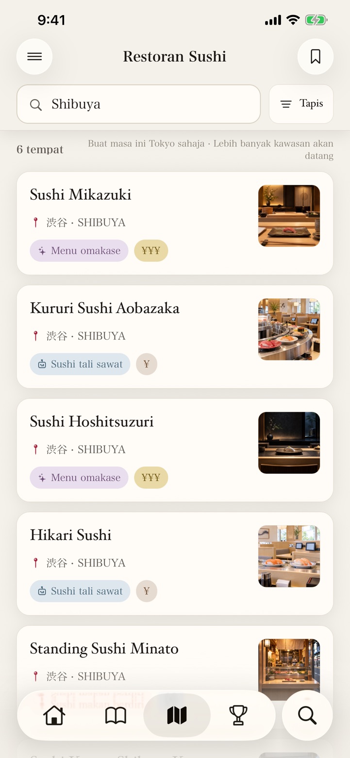 Sushi pilihan anda ada di sini.